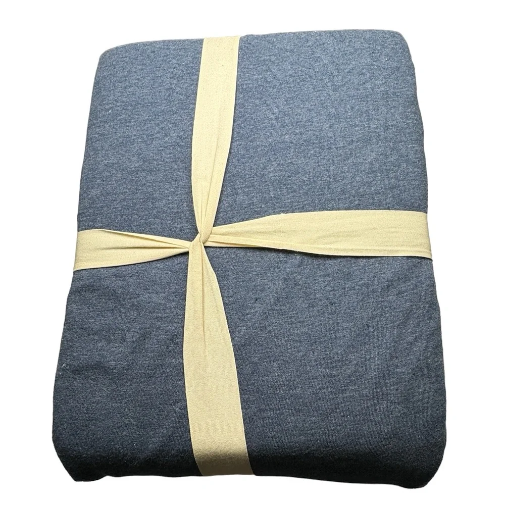 NWT West Elm Kids Favorite Tee Jersey Duvet Cover Rare Heathered Navy Blue Twin
